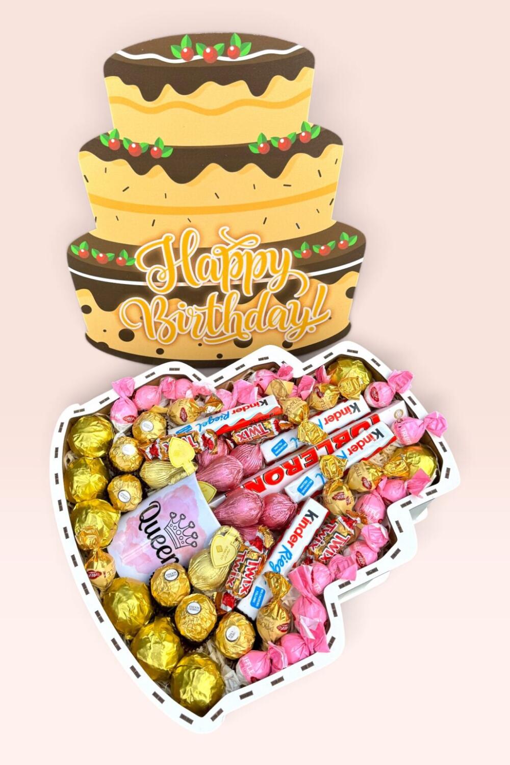Подарочный набор бокс для нее "Queen's Sweet Cake" №385