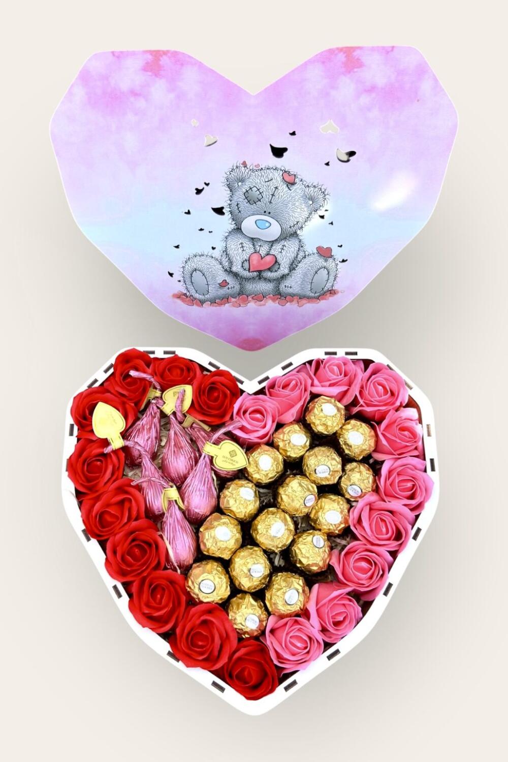 Подарунковий набір бокс для неї "Ruby & Rose Delight" №187