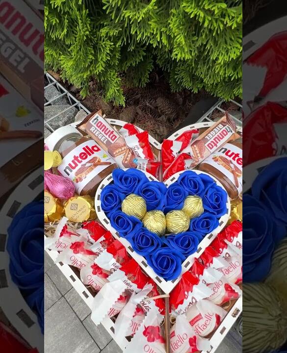 Подарунковий набір бокс для неї "Blue Rose Harmony" №176