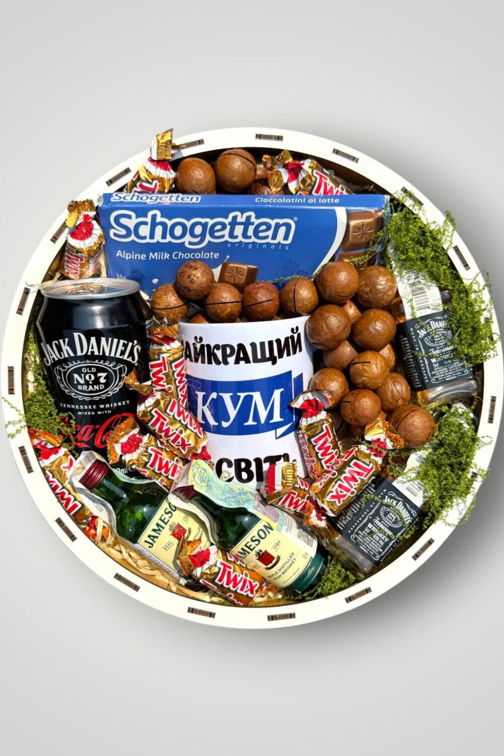 Подарочный набор бокс для него "Godfather's Whiskey Selection" №342