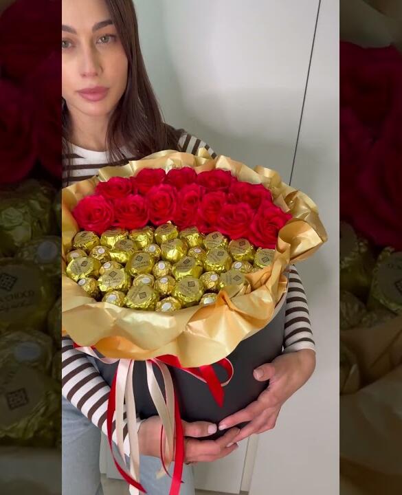Букет з дубайського шоколаду та Ferrero Rocher «Royal Dubai Bloom»