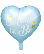 Шарик фольгированный Mom to Be, 35 см, голубой