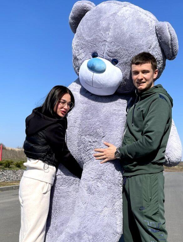 Мишка Ветли 250 см Серый