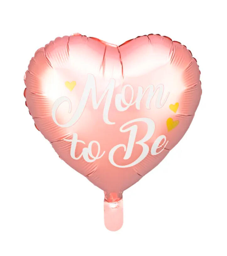Шарик фольгированный Mom to Be, 35 см, розовый