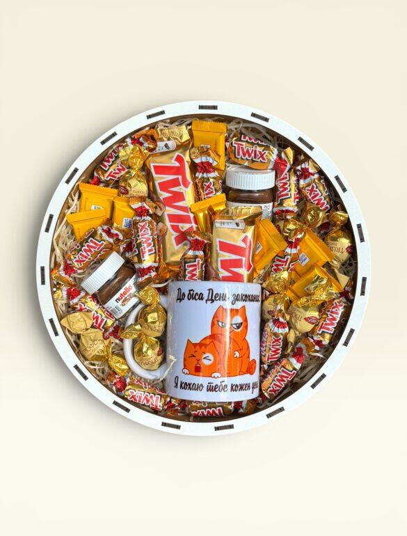 Подарочный набор бокс для нее "Golden Chocolate Mood" №379
