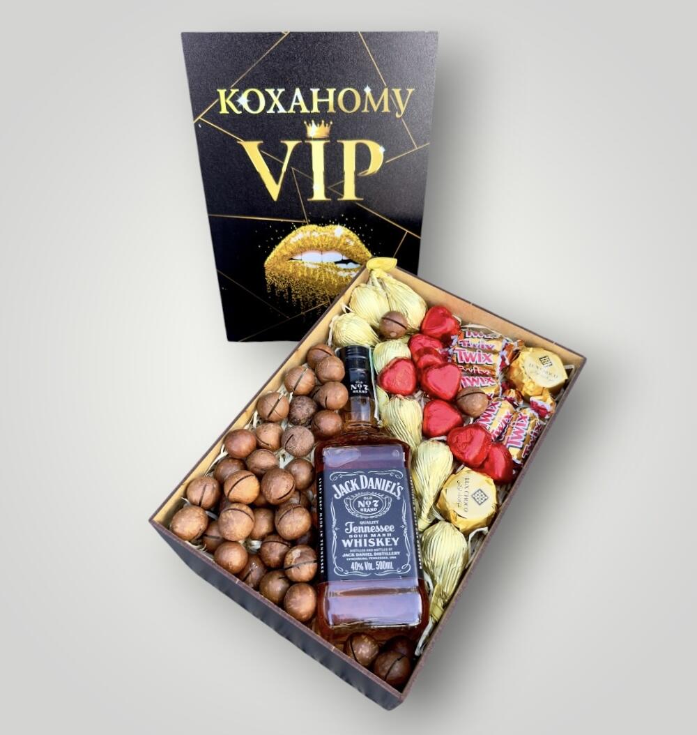 Подарочный набор бокс для него "Gentleman's Whiskey Treat" №210