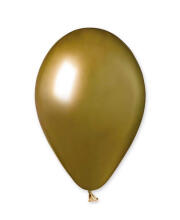 Шарик латексный 13" Хром золотой ShinyGold