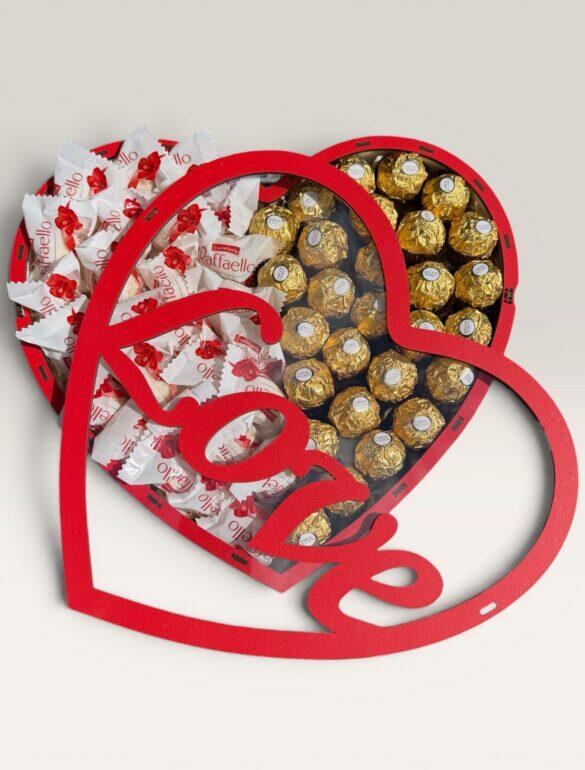 Подарунковий набір бокс для неї «Ferrero & Raffaello Love» №149