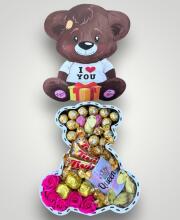 Подарочный набор бокс для нее "Queen's Teddy Treats" №326