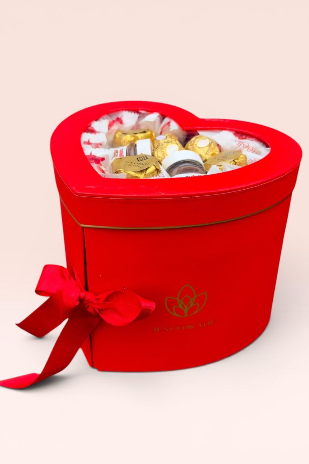 Подарочный набор бокс для нее «Red Heart Sweet Luxury» №161