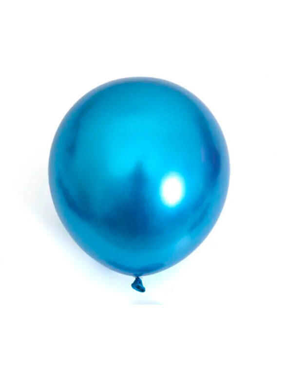 Шарик латексный 13" Хром синий ShinyBlue