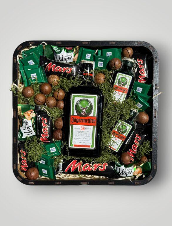 Подарочный набор бокс для него "Jäger Emerald Edition" №360