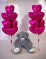 Набор шариков «Два фонтана розовых сердец для любимой»