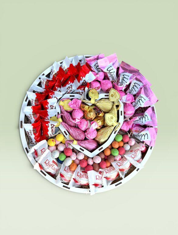 Подарунковий набір бокс для неї "Pink Chocolate Fantasy" №226