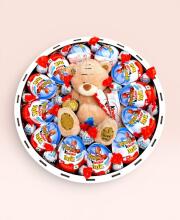Подарочный набор бокс для нее "Kinder Teddy Surprise" №248