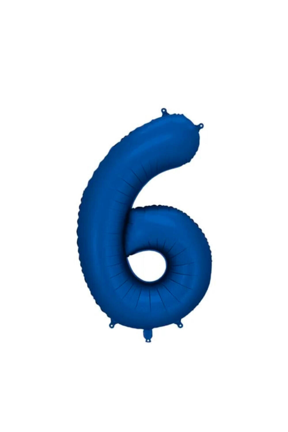 Шарик фольгированный цифра  ''6'' синий