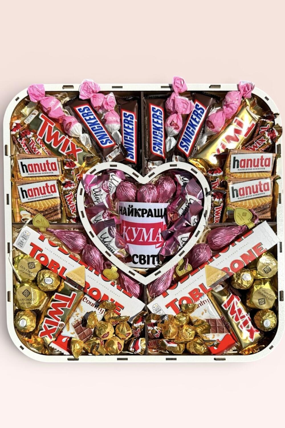 Подарунковий набір бокс для неї "Godmother Chocolate Deluxe" №256