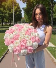 Роскошный букет 37шт. из мыльных пионов "Blush Harmony Bouquet"