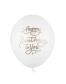 Шарик латексный "Happy Birthday To You Pastel Pure White"