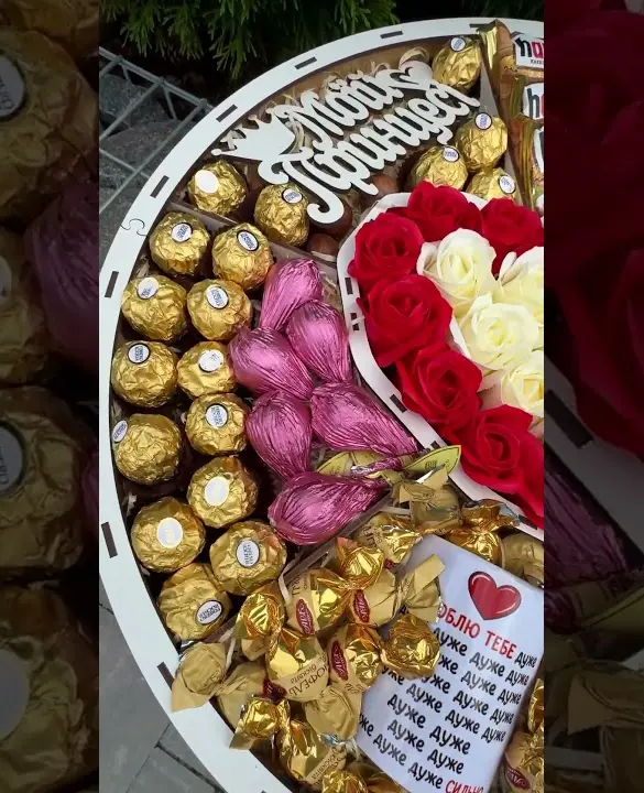 Подарунковий набір бокс для неї "Golden Rose Elegance" №290