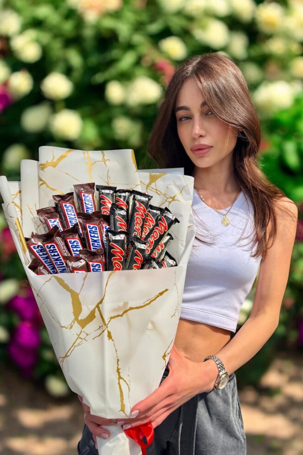 Сладкий букет "Mars & Snickers Deluxe"