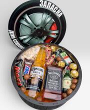 Подарунковий набір бокс для нього з пивом та Jack Daniel's "Запаска для Справжнього Чоловіка" №122