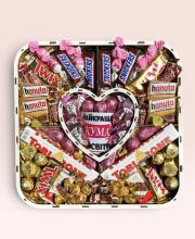 Подарунковий набір бокс для неї "Godmother Chocolate Deluxe" №256