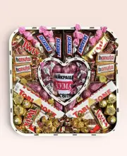 Подарунковий набір бокс для неї "Godmother Chocolate Deluxe" №256