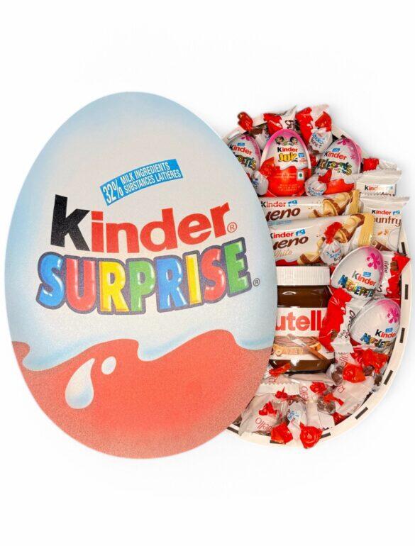Солодкий подарунковий набір бокс Kinder з цукерками та нутеллою №20