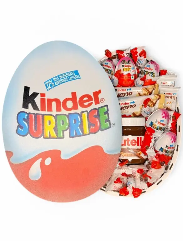 Солодкий подарунковий набір бокс Kinder з цукерками та нутеллою №20