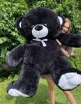 Плюшевий ведмедик Томік 200 см, 2 м Чорний