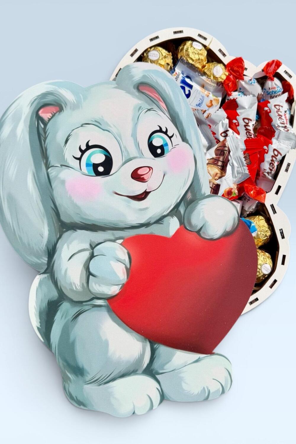 Подарунковий набір бокс «Bunny Choco Mix» №146