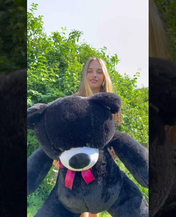 Плюшевий ведмедик Томік 160 см, 1.6 м Чорний