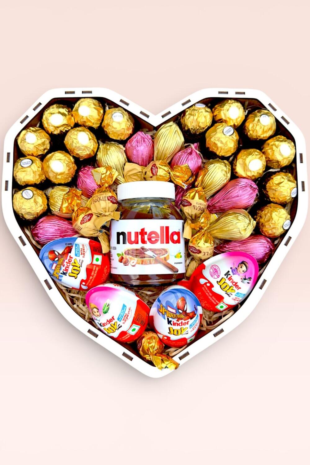 Подарочный набор бокс для нее "Nutella Kinder Heart" №206