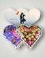 Подарочный набор бокс для нее "Double Heart Chocolate Love" №325