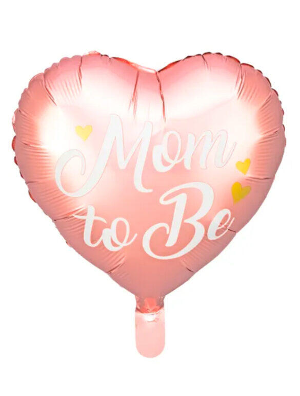 Шарик фольгированный Mom to Be, 35 см, розовый