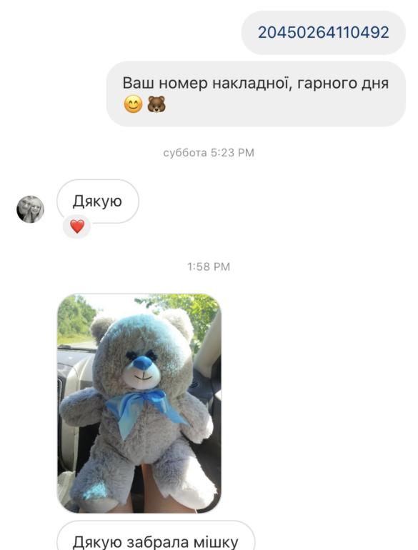 Ведмедик Томік 80 см Сірий - фото №2