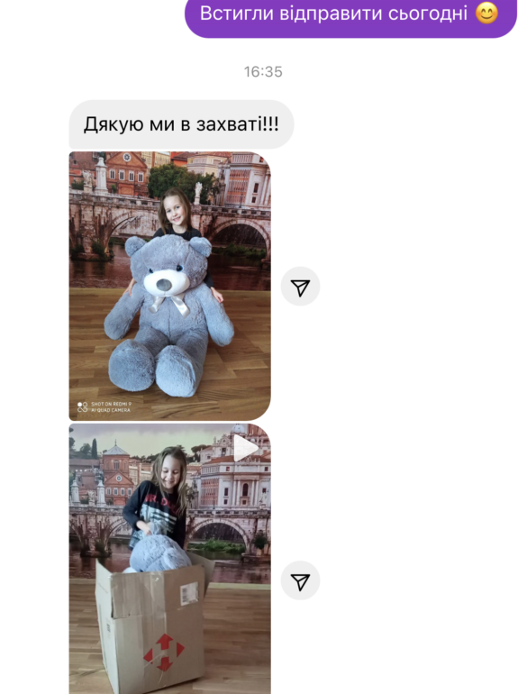 Мишка Монти 140 см Серый - фото №4