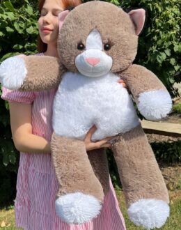 Плюшевый котик 110 см 1.1 м Капучино