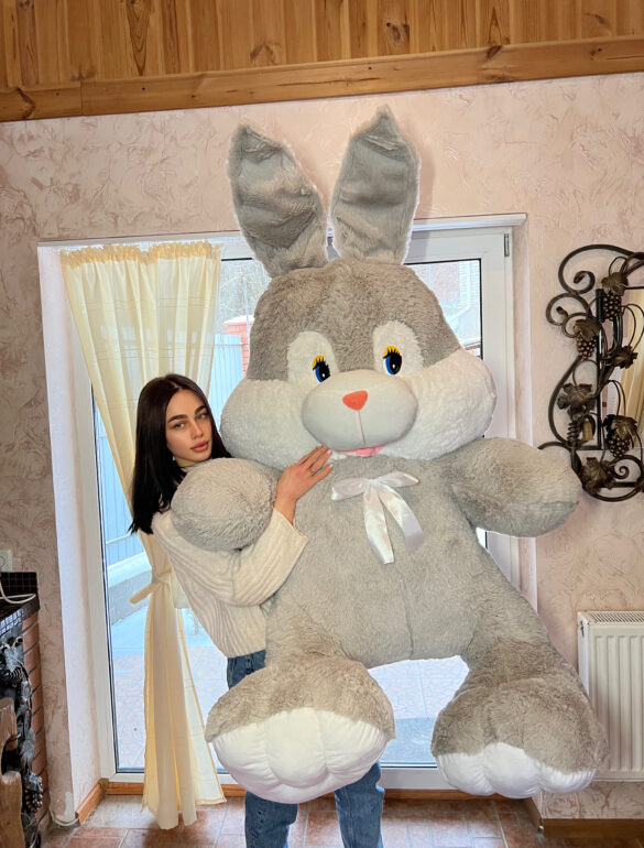 Зайка 200 см Сірий - фото №1