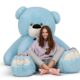 Плюшевий ведмедик Ветлі 250 см, 2.5 м Блакитний