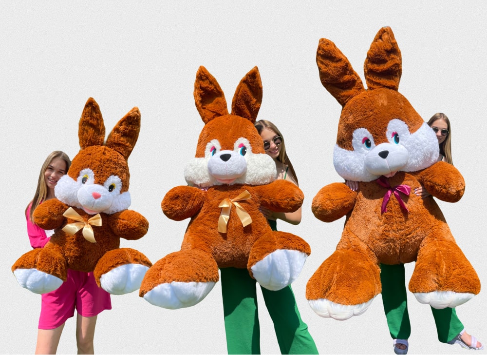 Игрушки зайки коричневые - BigMishki 