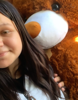 Фото з відгуку покупця про Ведмедик Томік 160 см Коричневий