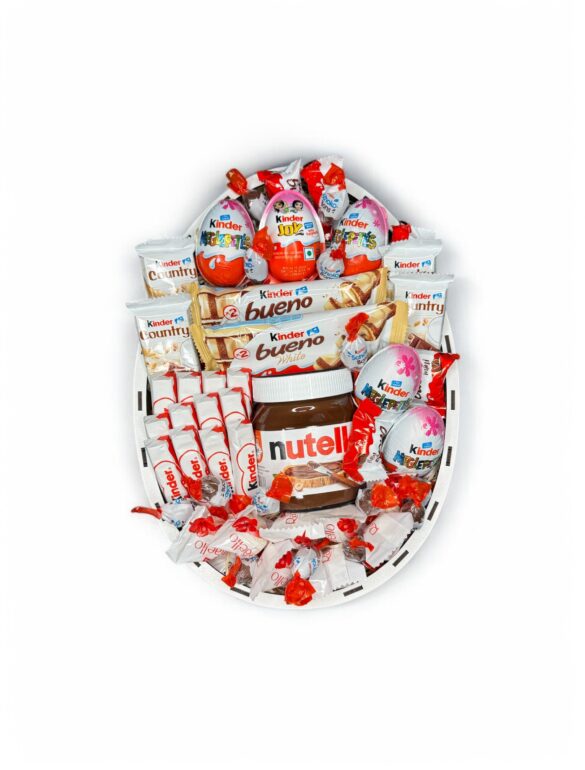 Солодкий подарунковий набір бокс Kinder з цукерками та нутеллою №20 - фото №4