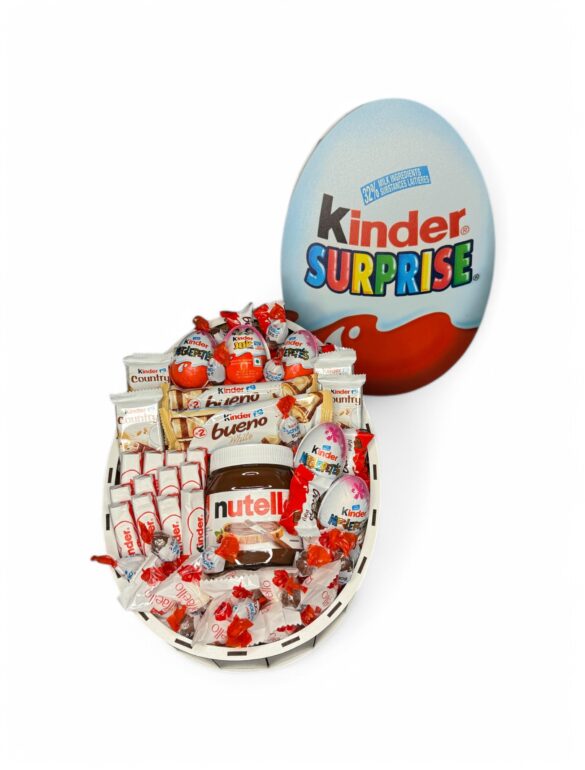 Солодкий подарунковий набір бокс Kinder з цукерками та нутеллою №20 - фото №2