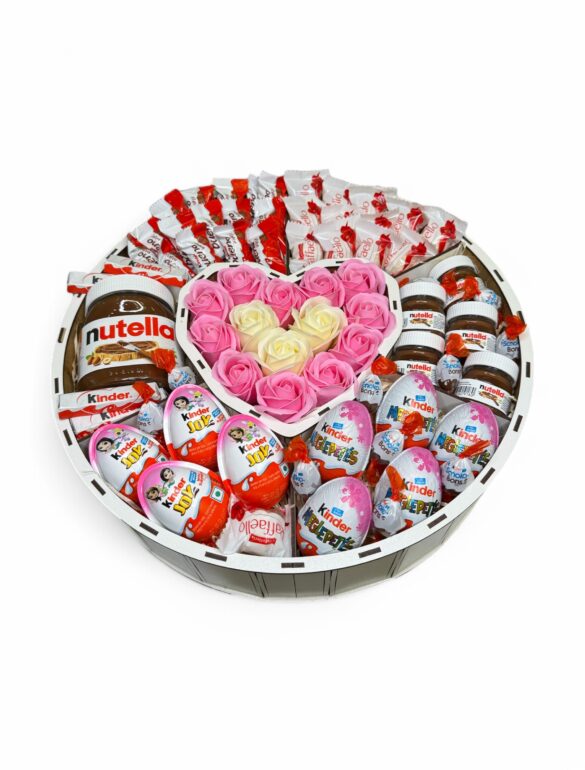 Подарунковий бокс для неї з Nutella, Kinder та цукерками №34 - фото №2