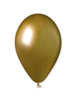 Шарик латексный 13" Хром золотой ShinyGold