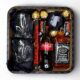 Подарунковий бокс для нього з Jack Daniels, склянками і каменями для віскі №54 - фото №1