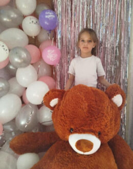 Фото з відгуку покупця про Ведмедик Томік 200 см Коричневий