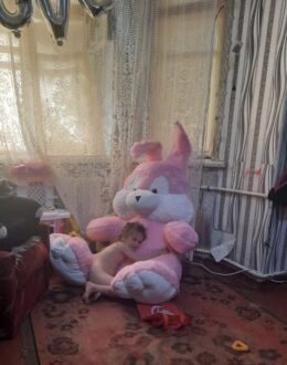 Фото з відгуку покупця про Зайка 200 см Рожевий